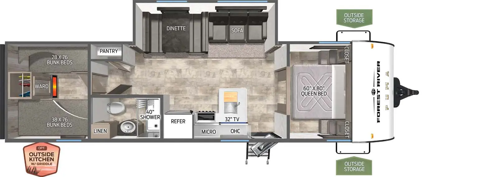 304BHCE Floorplan Image